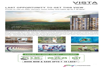 Last opportunity to get  the mesmerizing views from Godrej Vista in Mumbai